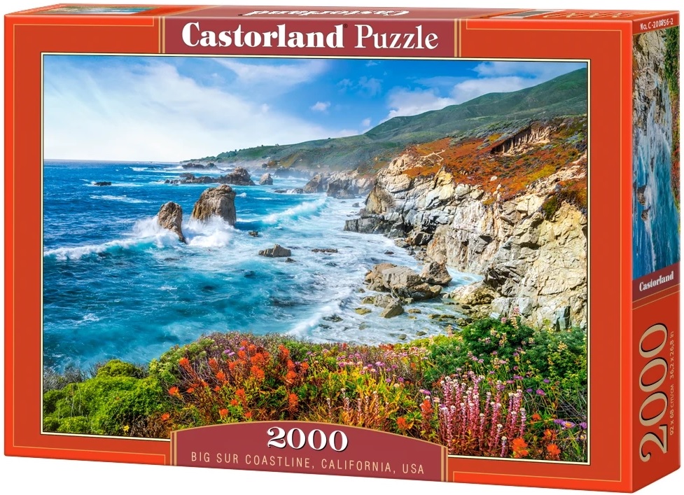 Puzzle Castorland din 2000 de piese - Coasta Big Sur, California, SUA