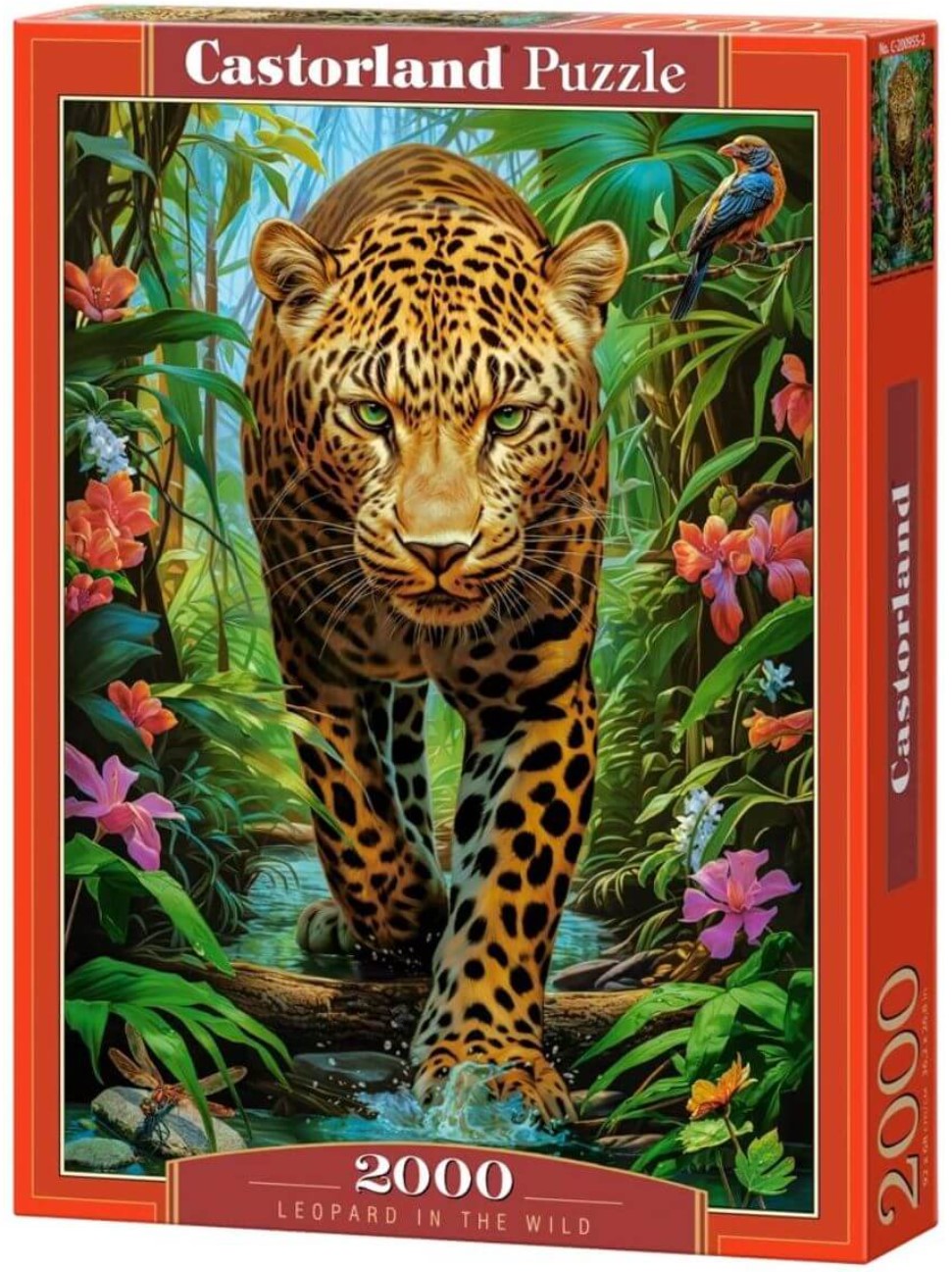Puzzle Castorland din 2000 piese -  Leopard în sălbăticie
