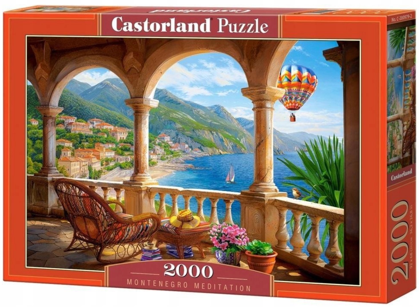 Puzzle Castorland din 2000 piese - Meditație în Muntenegru