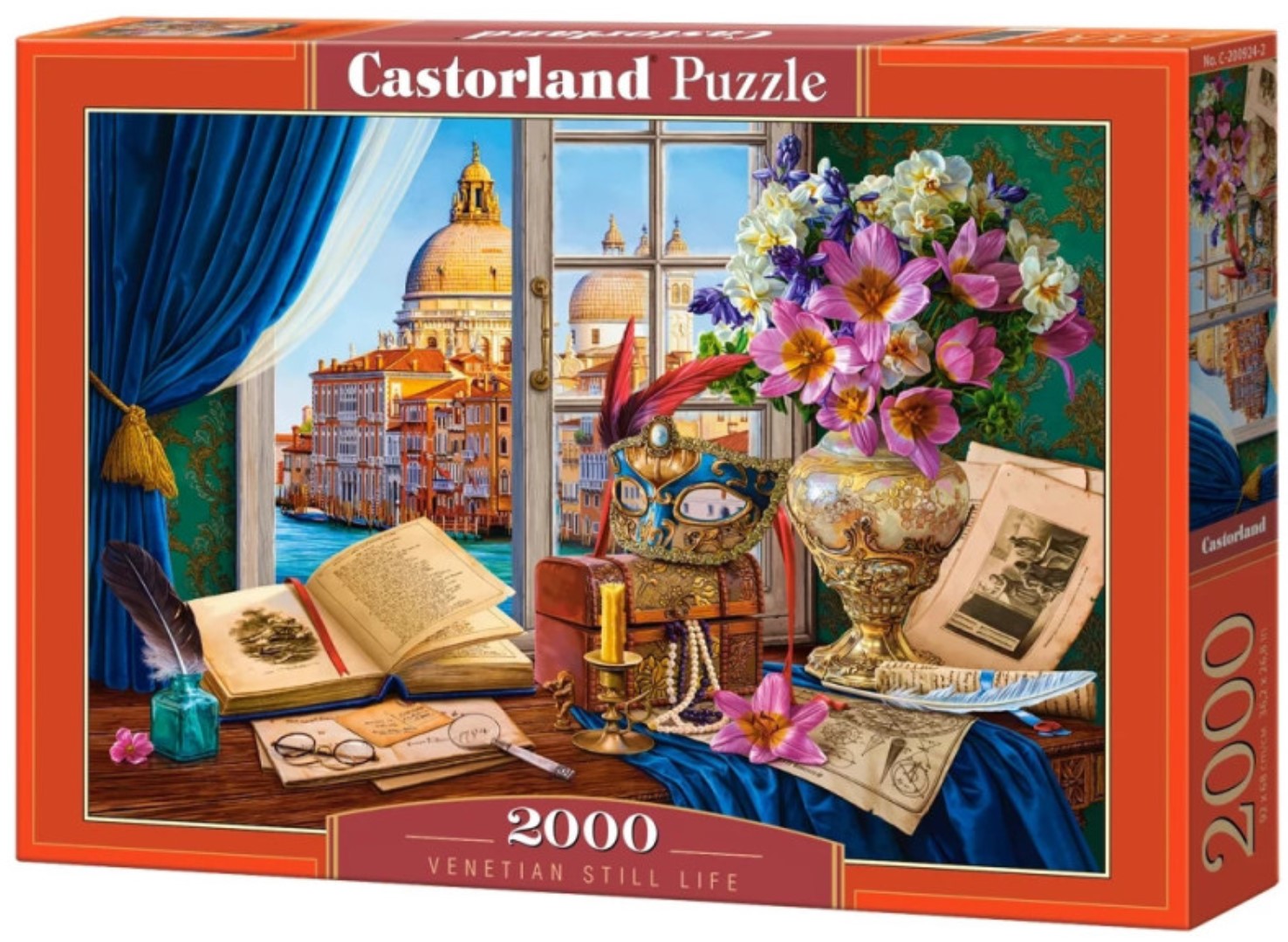 Puzzle Castorland din 2000 piese -  Natură statică venețiană