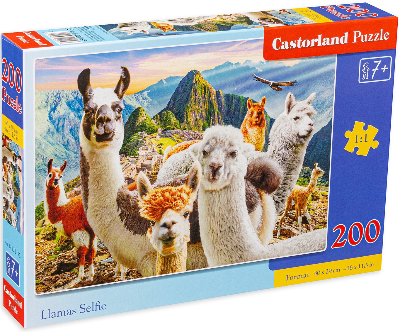Puzzle Castorland din 200 de piese - Llama Selfie