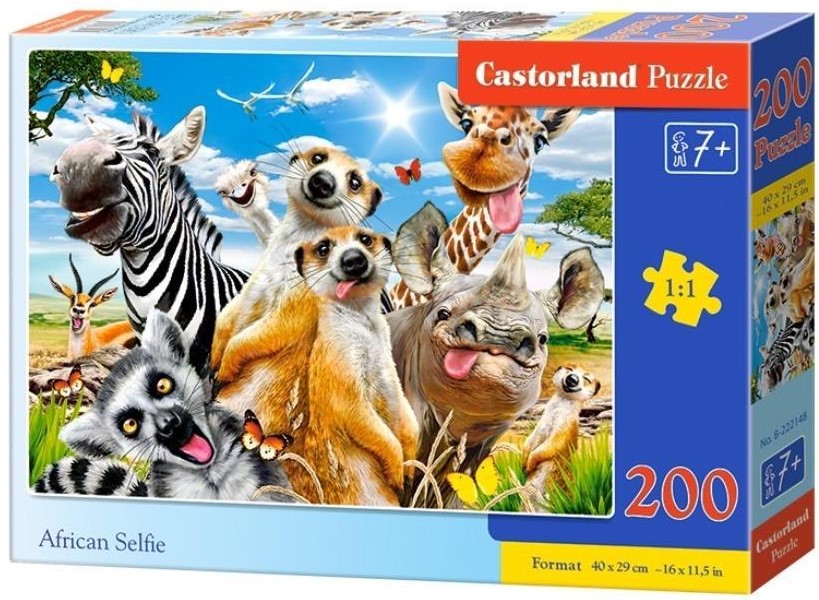 Puzzle Castorland din 200 de piese - Animale din Africa