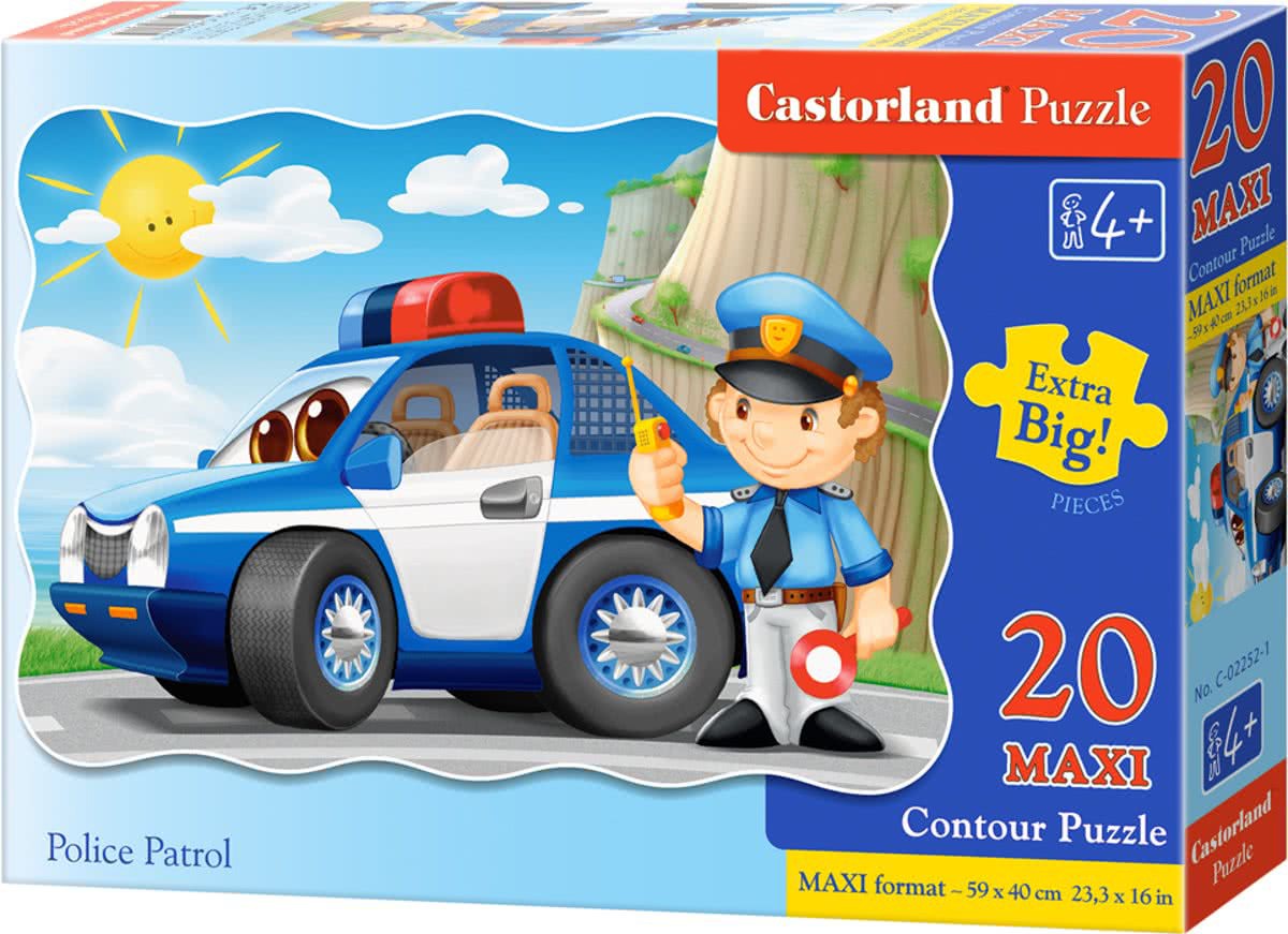 Puzzle Castorland din 20 XXL de piese - Politie