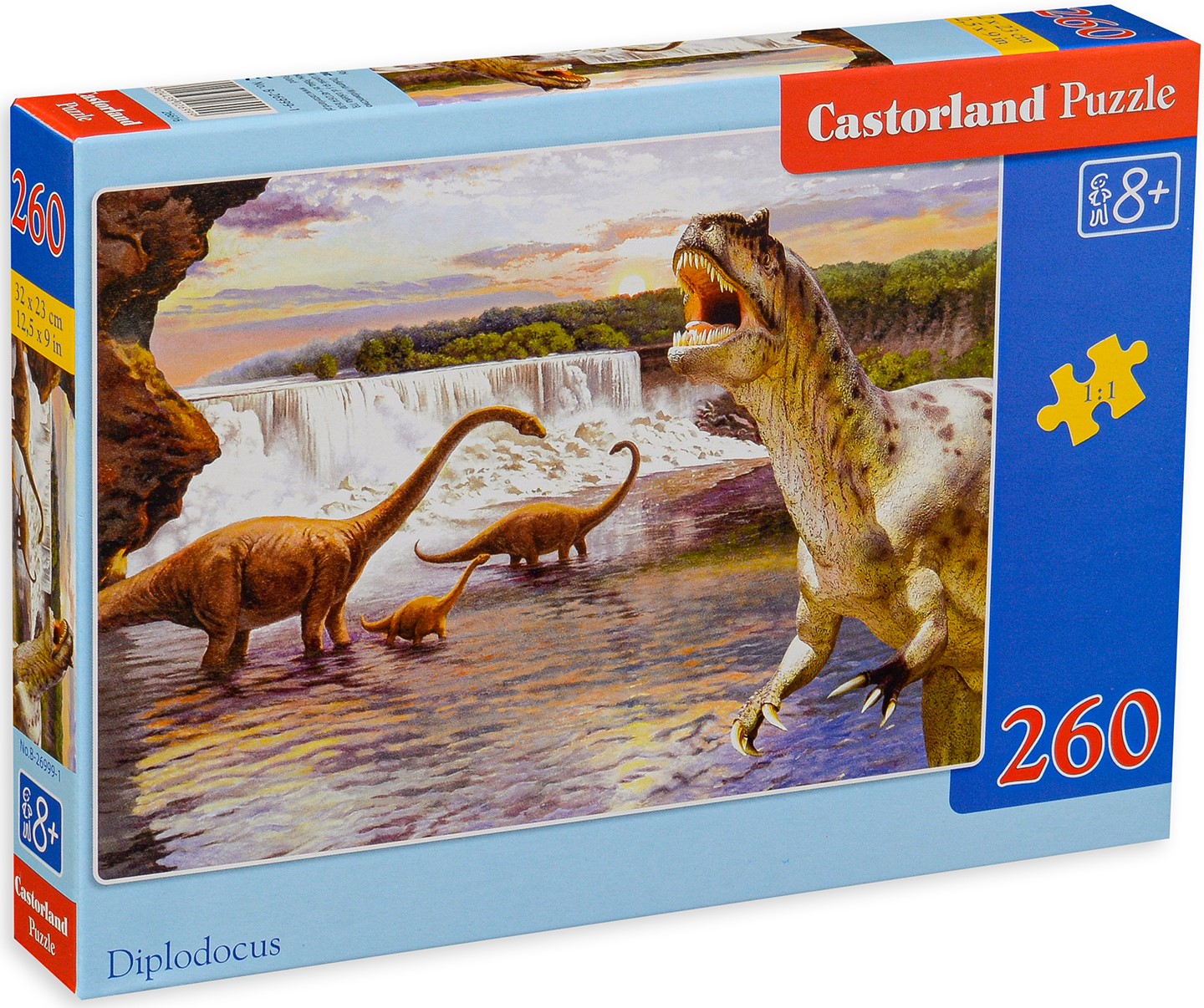 Puzzle Castorland din 260 de piese - Dinozauri