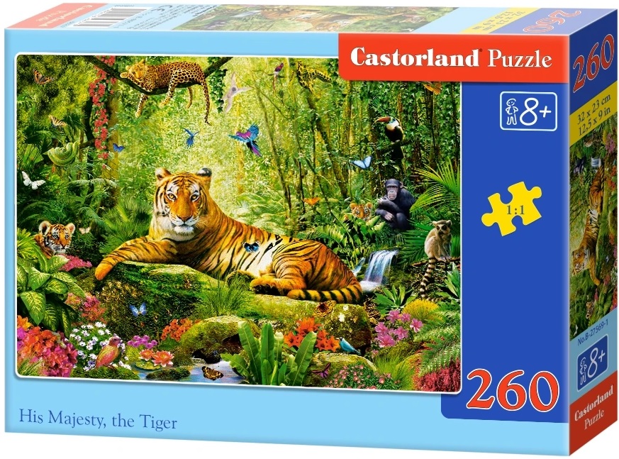 Puzzle Castorland din 260 de piese - Măreția lui - Tigru