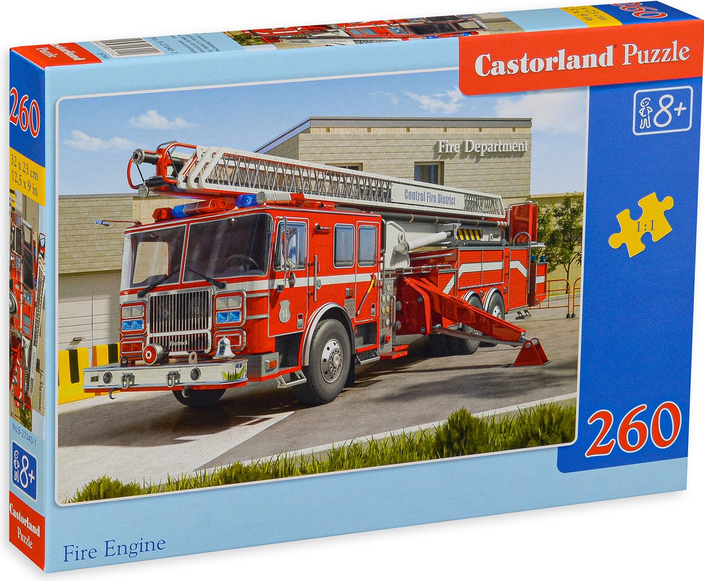 Puzzle Castorland din 260 de piese - Mașină de pompieri