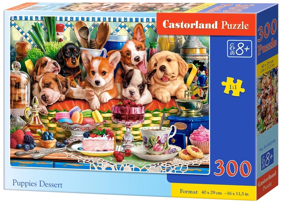 Puzzle Castorland din 300 piese - Deserturi pentru căței