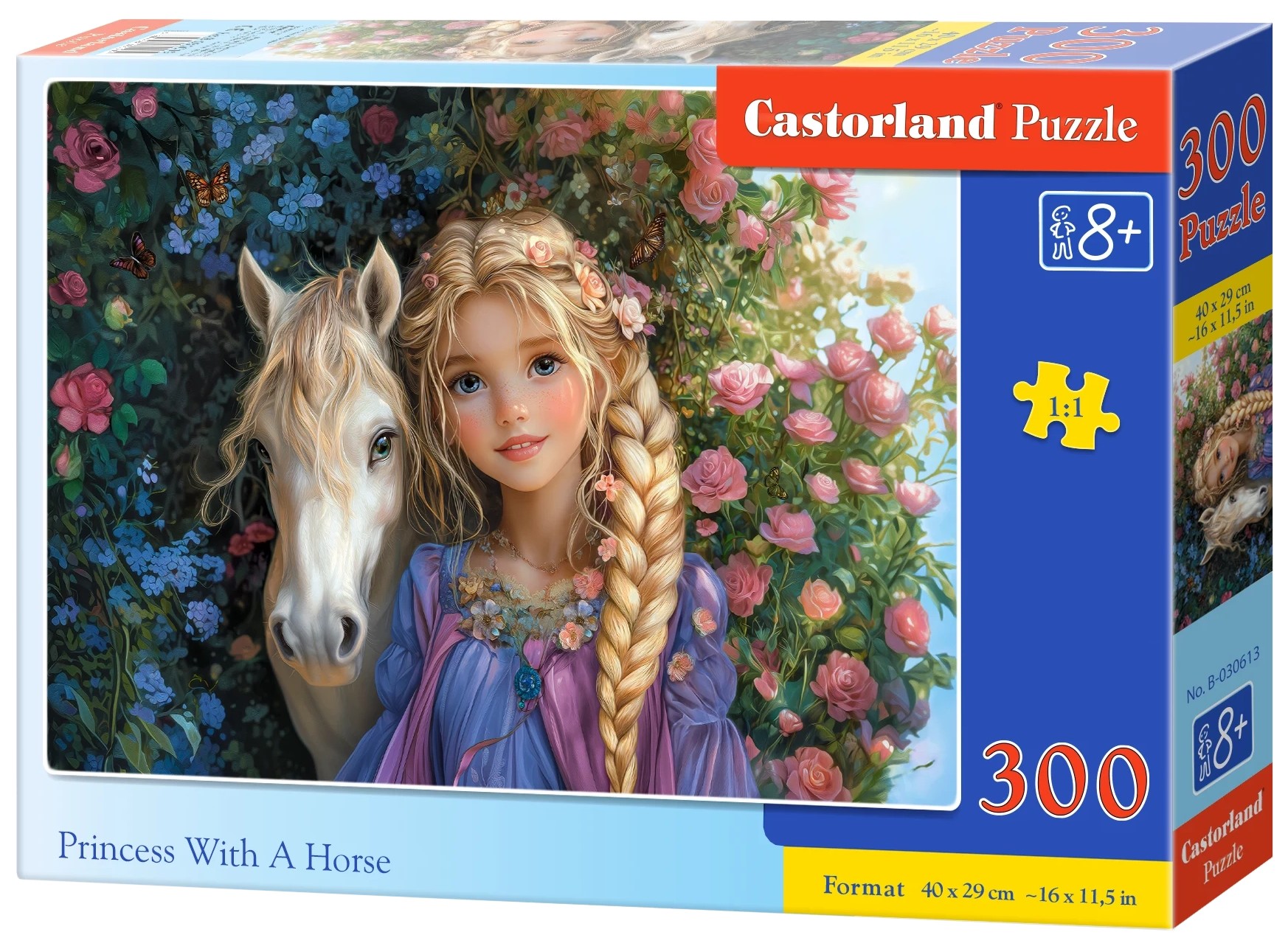 Puzzle Castorland din 300 piese - Prințesă cu cal
