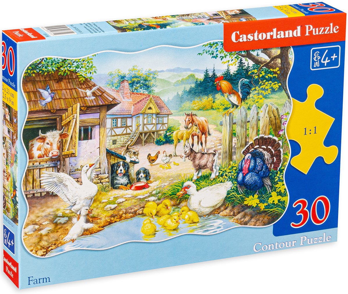 Puzzle Castorland din 30 de piese - Fermă