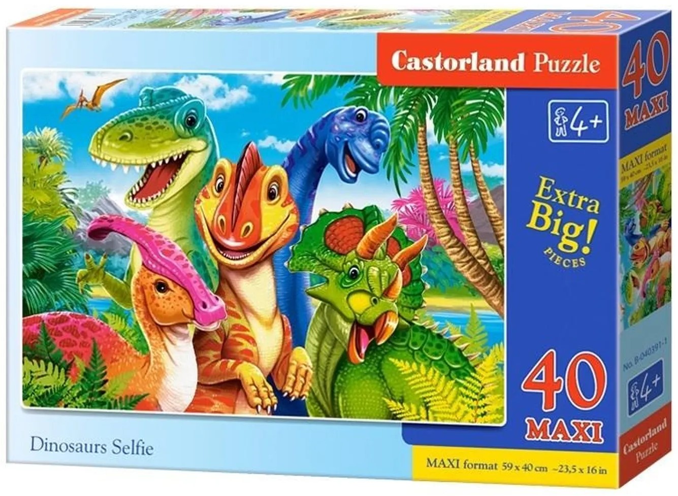 Puzzle Castorland din 40 XXL piese - Selfie cu dinozaur
