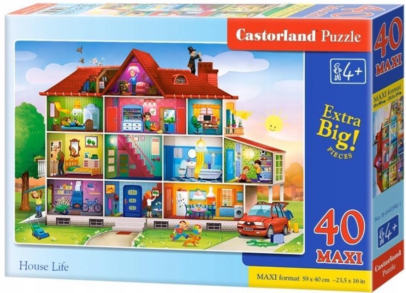 Puzzle Castorland din 40 XXL de piese - Casa Mare
