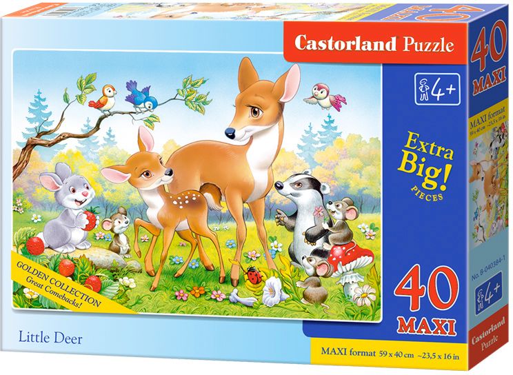 Puzzle Castorland din 40 XXL de piese - Prieteni în pădure