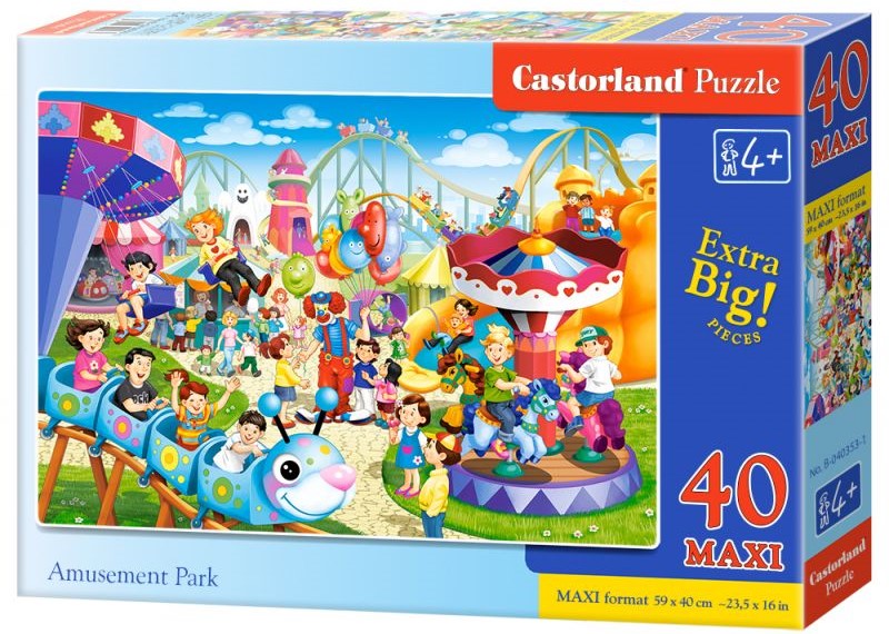 Puzzle Castorland din 40 XXL de piese - Parc de distractii