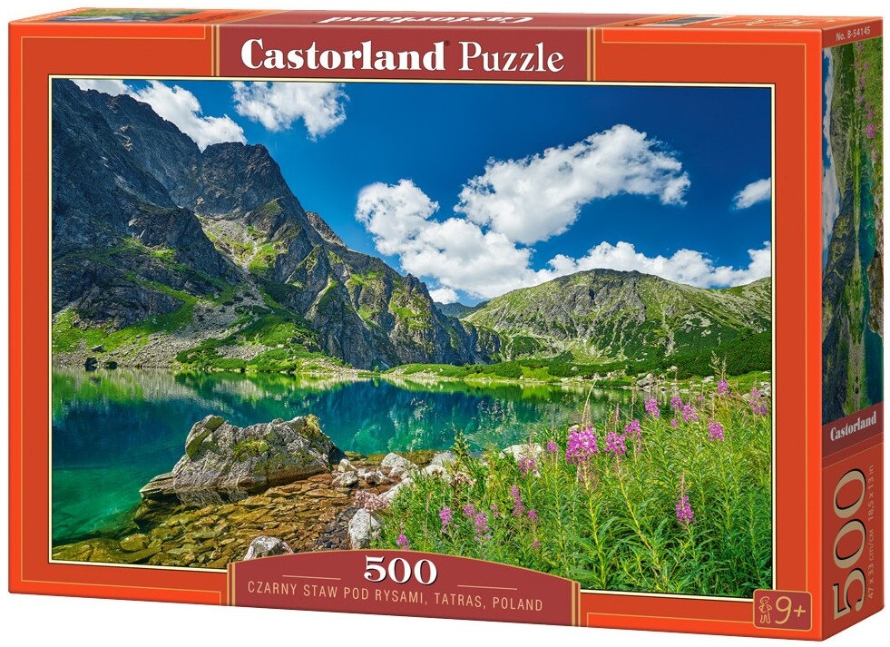 Puzzle Castorland din 500 piese - Lacul Negru sub Risi, Munții Tatra, Polonia