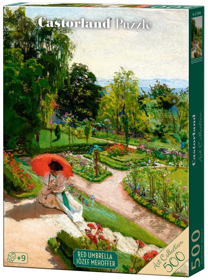 Puzzle Castorland din 500 piese - Umbrelă roșie