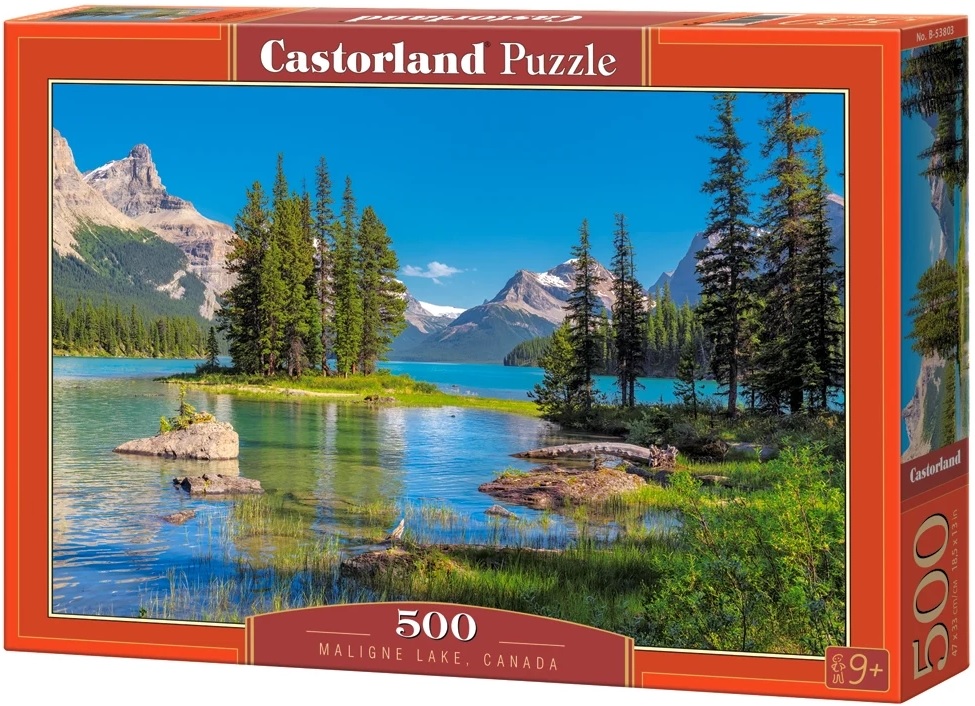 Puzzle Castorland din 500 de piese - Lacul Maligne, Canada
