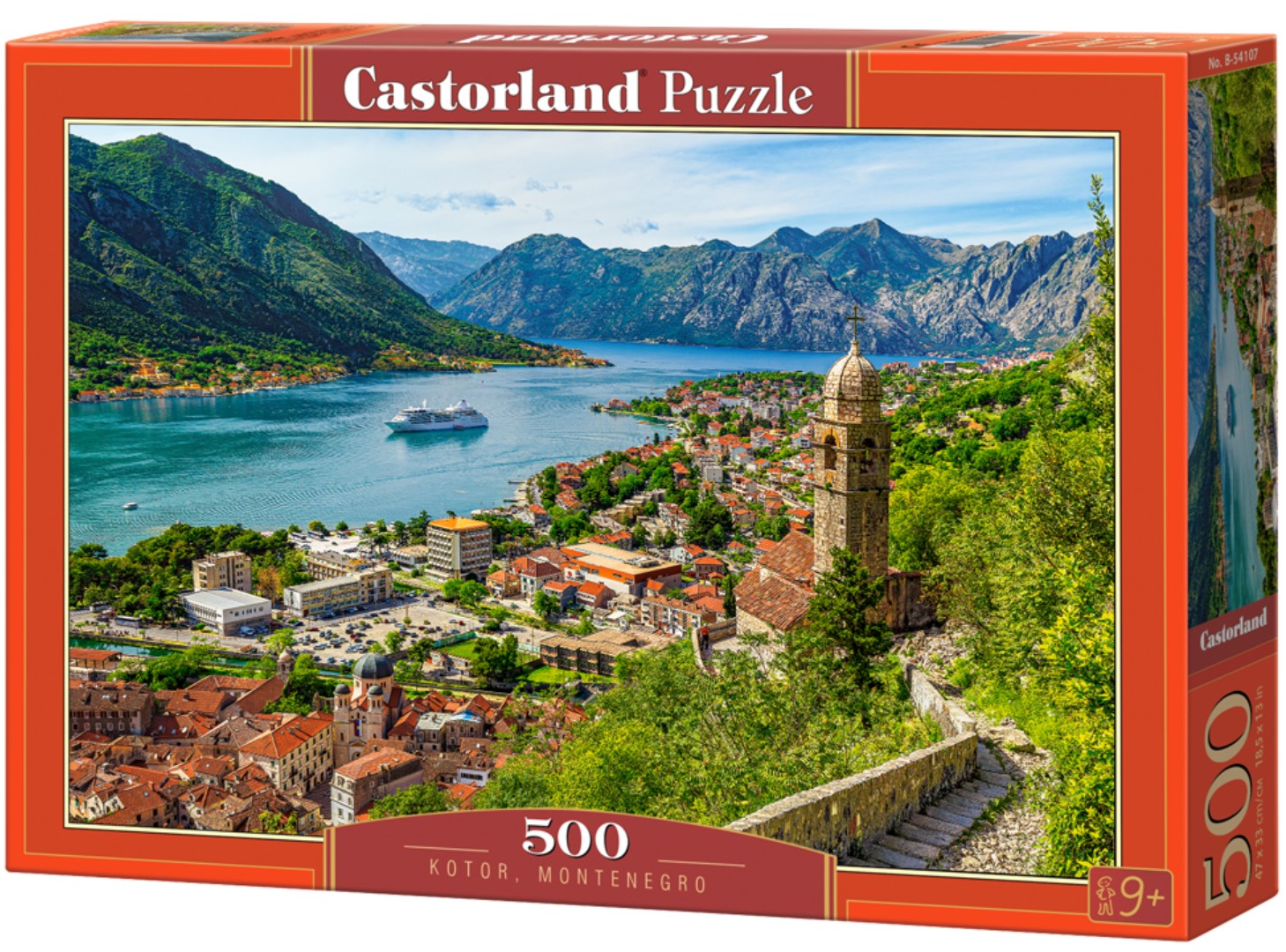 Puzzle Castorland din 500 piese - Kotor, Muntenegru