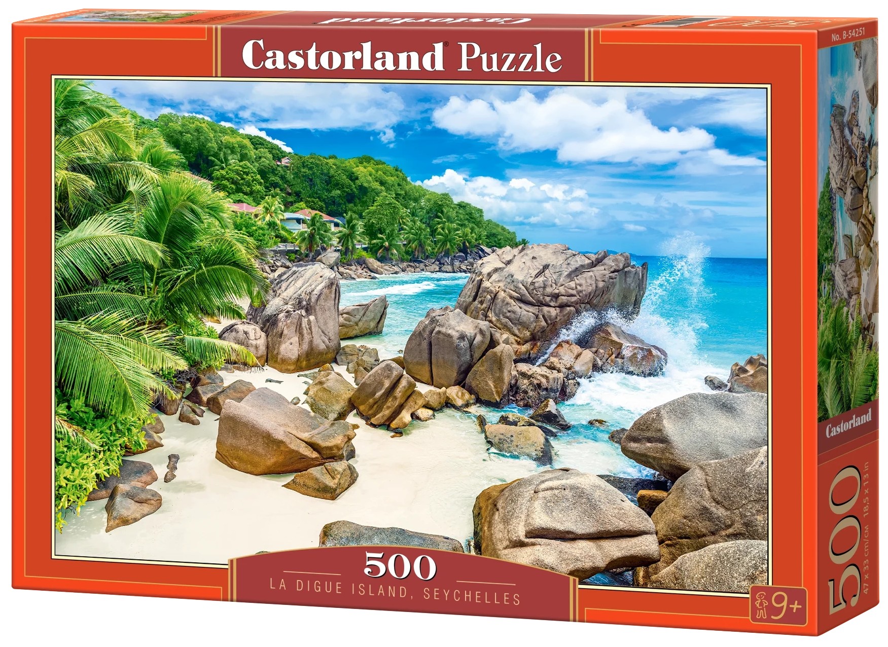 Puzzle Castorland din 500 piese - Insula Digue, Seychelles