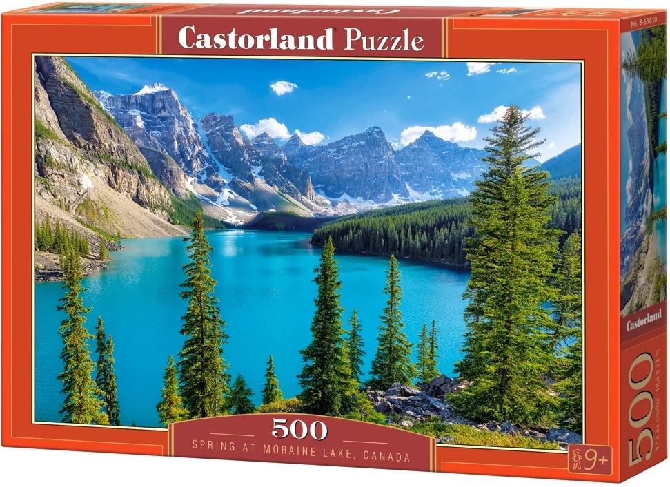 Puzzle Castorland din 500 de piese - Primăvară în Lacul Moraine, Canada