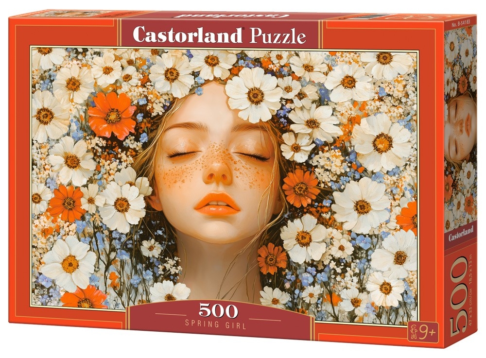 Puzzle Castorland din 500 piese - Fată de primăvară