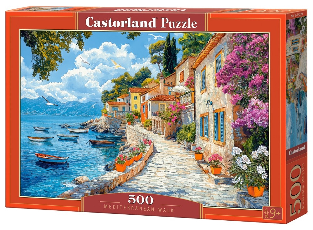 Puzzle Castorland din 500 piese - Plimbare mediteraneană