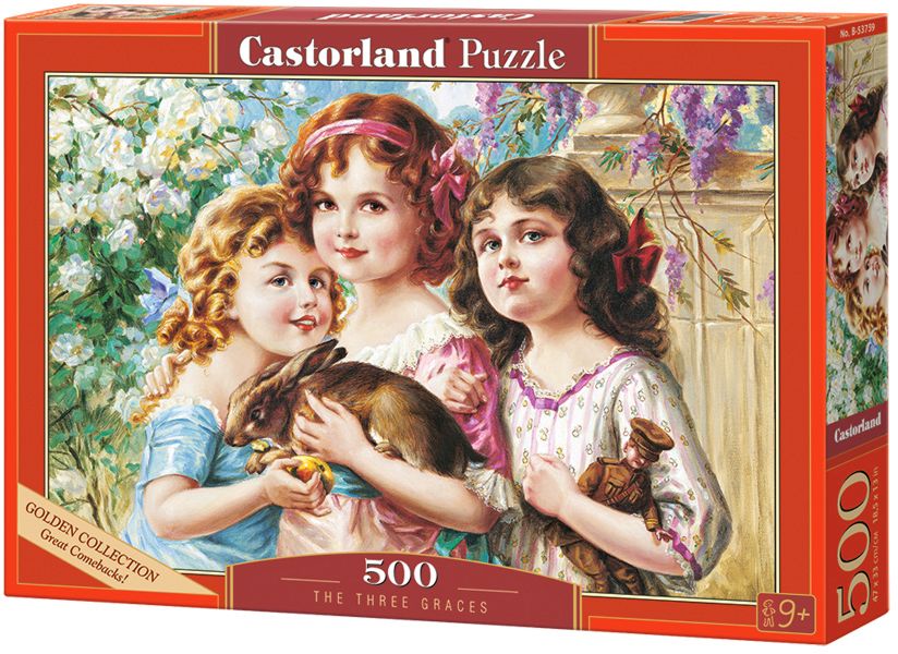 Puzzle Castorland din 500 de piese - Cele trei grații