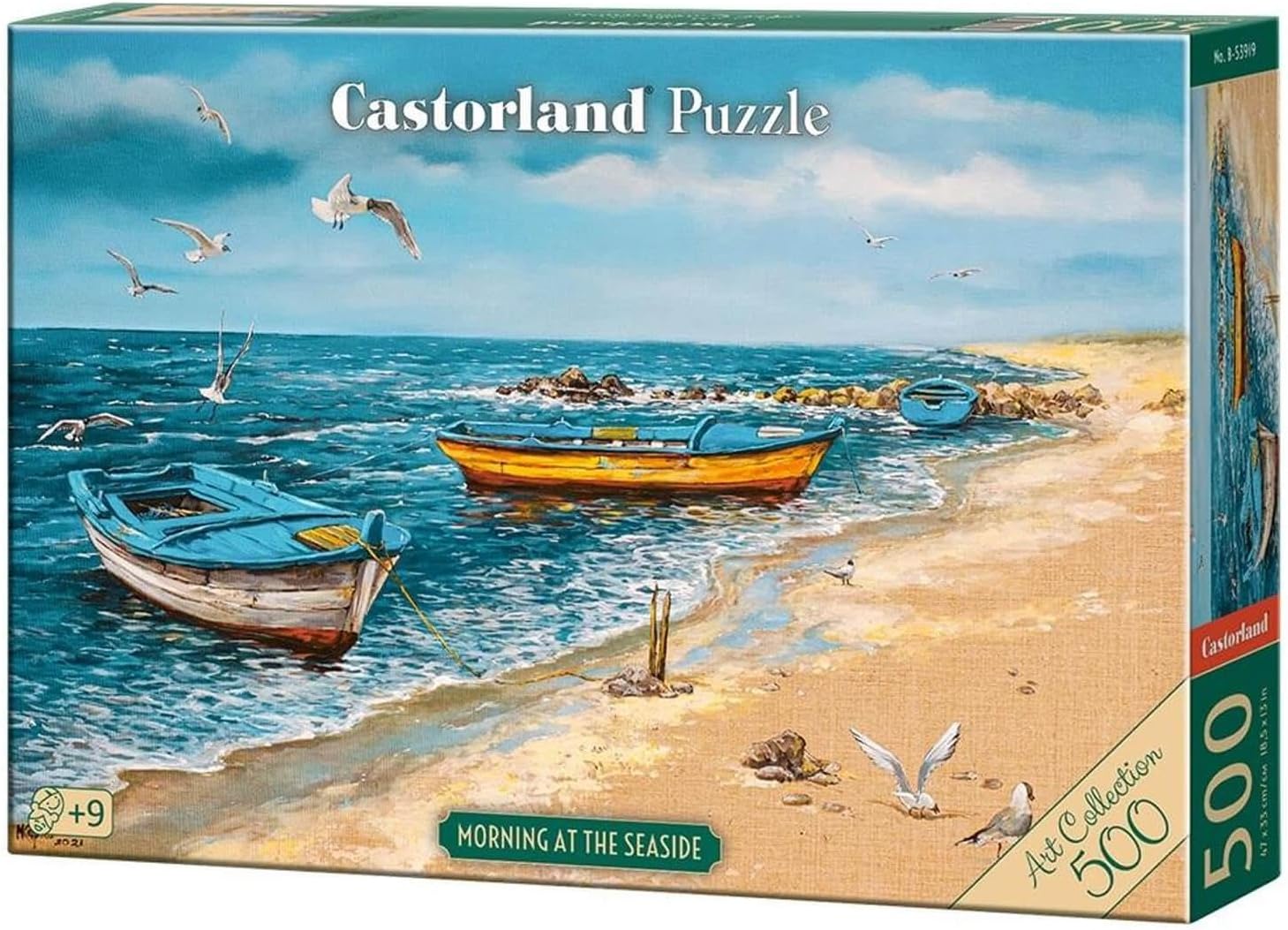 Puzzle Castorland din 500 de piese - Dimineața pe plajă