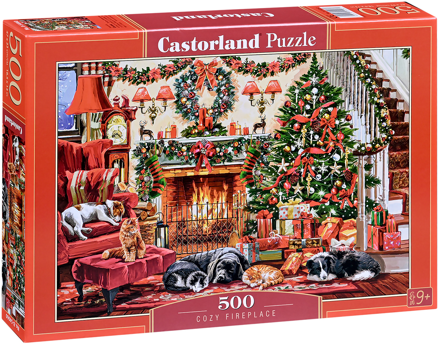 Puzzle Castorland din 500 piese - Confort lângă șemineu