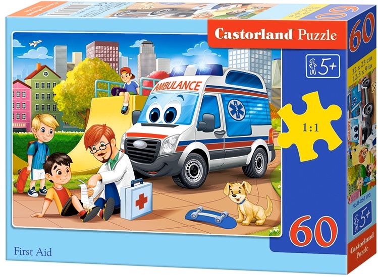 Puzzle Castorland din 60 de piese - Ambulanta