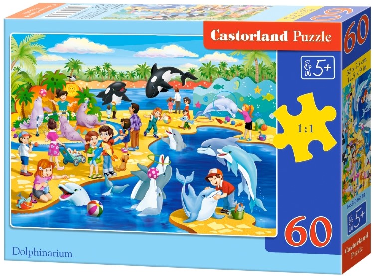 Puzzle Castorland din 60 de piese - Delfinariu