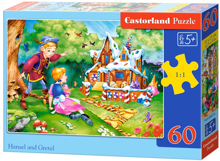 Puzzle Castorland din 60 de piese - Hansel si Gretel
