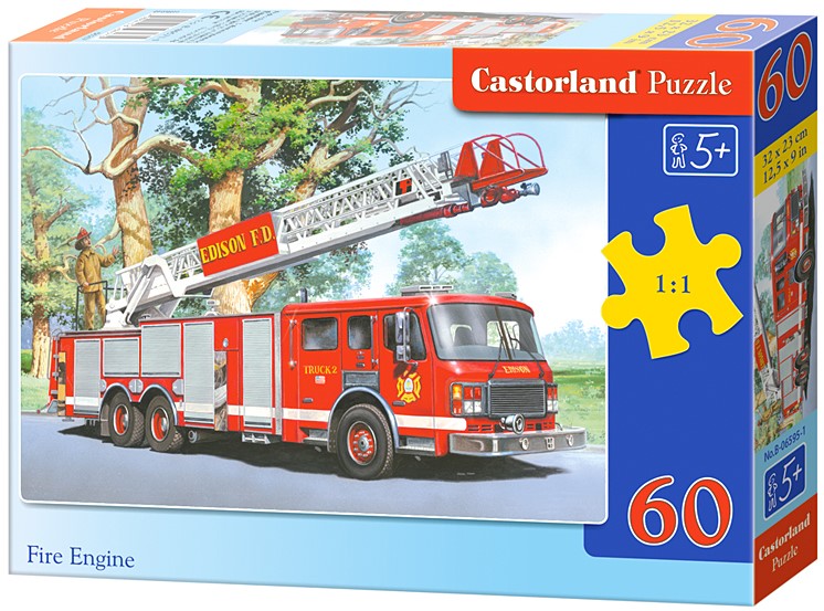 Puzzle Castorland din 60 de piese - Detasament de pompieri