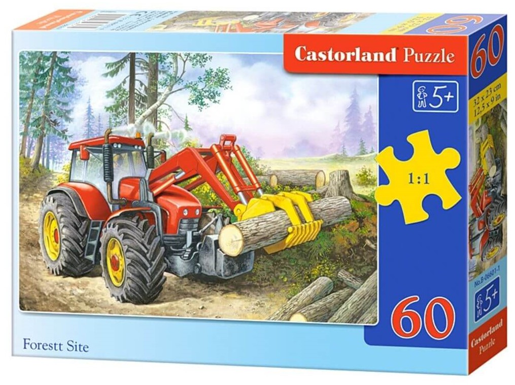 Puzzle Castorland din 60 de piese - Lucrul in padure