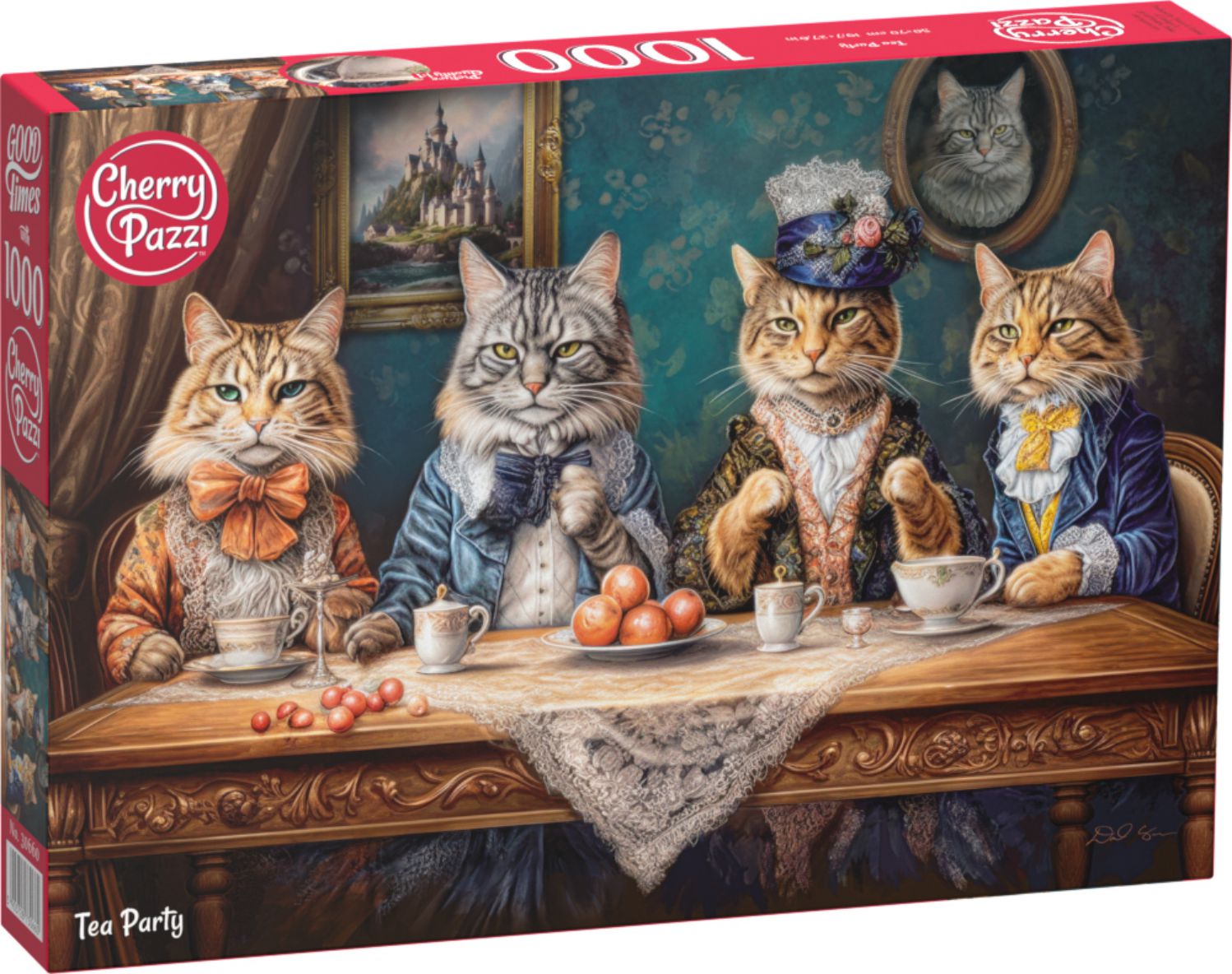 Puzzle Cherry Pazzi din 1000 piese - Petrecere cu ceai
