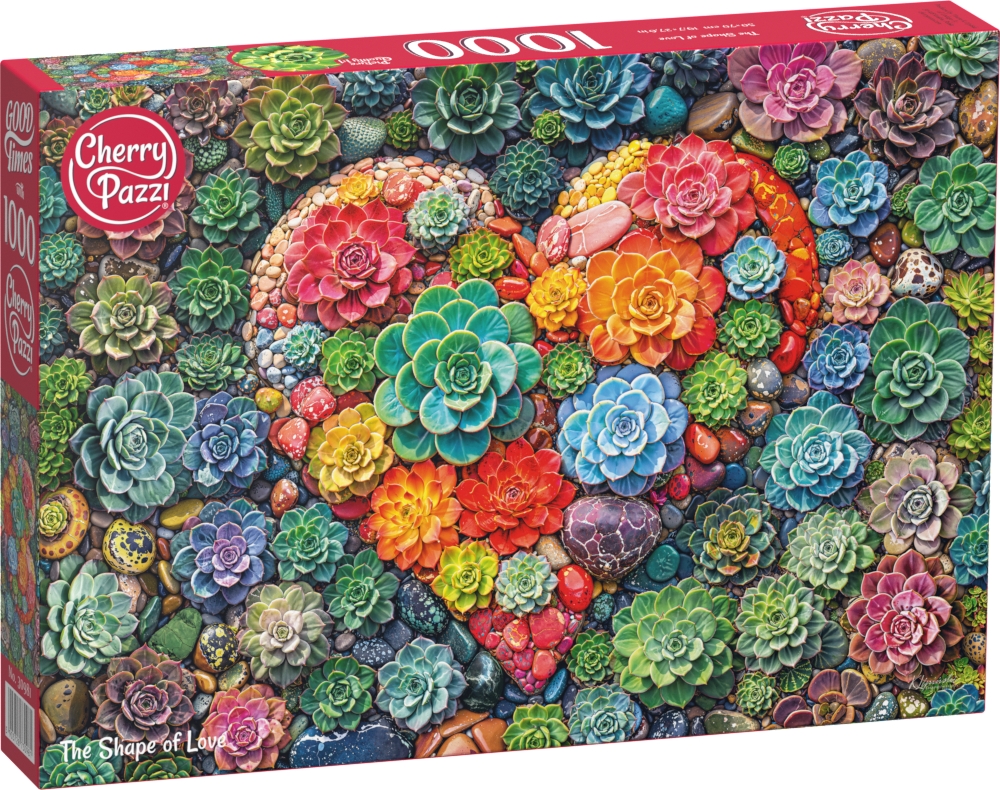 Puzzle Cherry Pazzi din 1000 piese - Formă iubirii