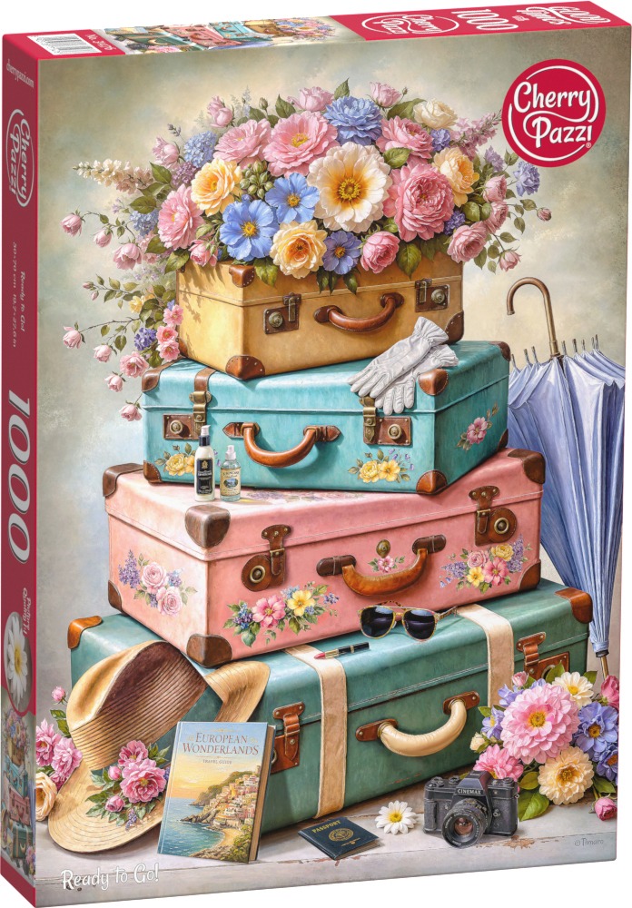 Puzzle Cherry Pazzi din 1000 piese - Gata de plecare!
