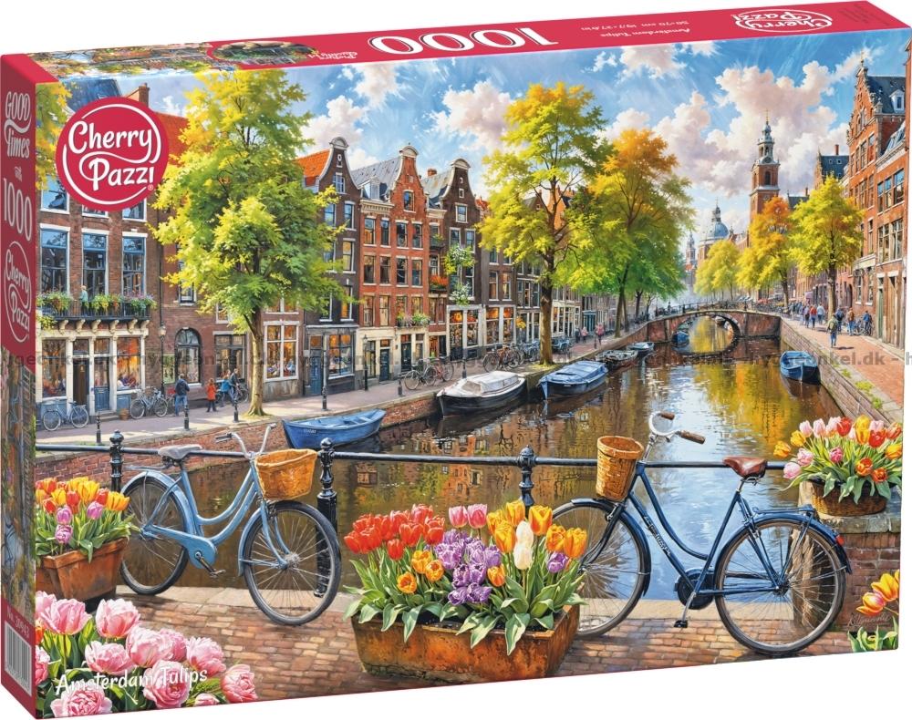 Puzzle Cherry Pazzi din1000 piese - Lalele din Amsterdam