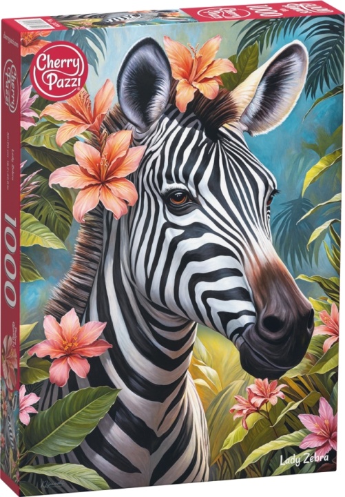Puzzle Cherry Pazzi din  1000 piese -Doamna Zebră