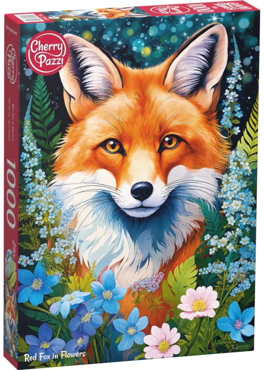 Puzzle Cherry Pazzi din 1000 piese - Vulpea printre flori