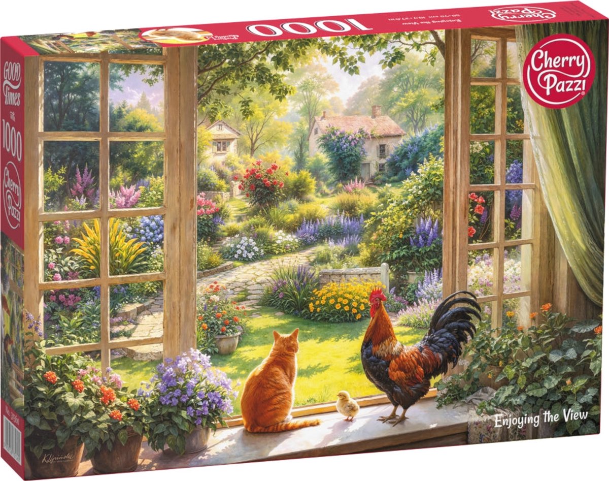 Puzzle Cherry Pazzi din 1000 piese - Bucurându-mă de priveliște