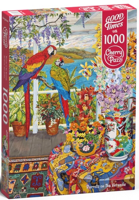 Puzzle Cherry Pazzi din 1000 de piese - Papagalii