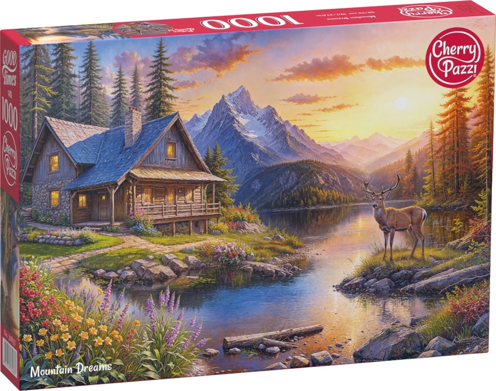 Puzzle Cherry Pazzi din 1000 piese - Vise de munte