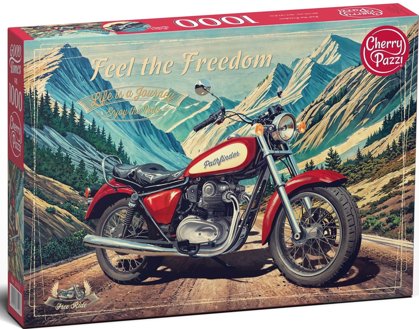 Puzzle Cherry Pazzi din  1000 piese - Simte libertatea