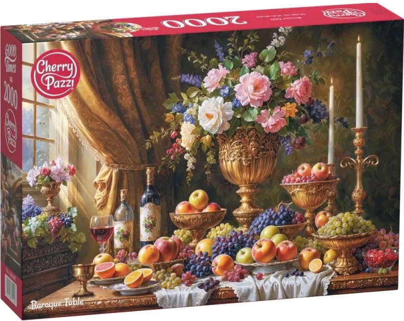 Puzzle Cherry Pazzi din 2000 piese - Masă barocă