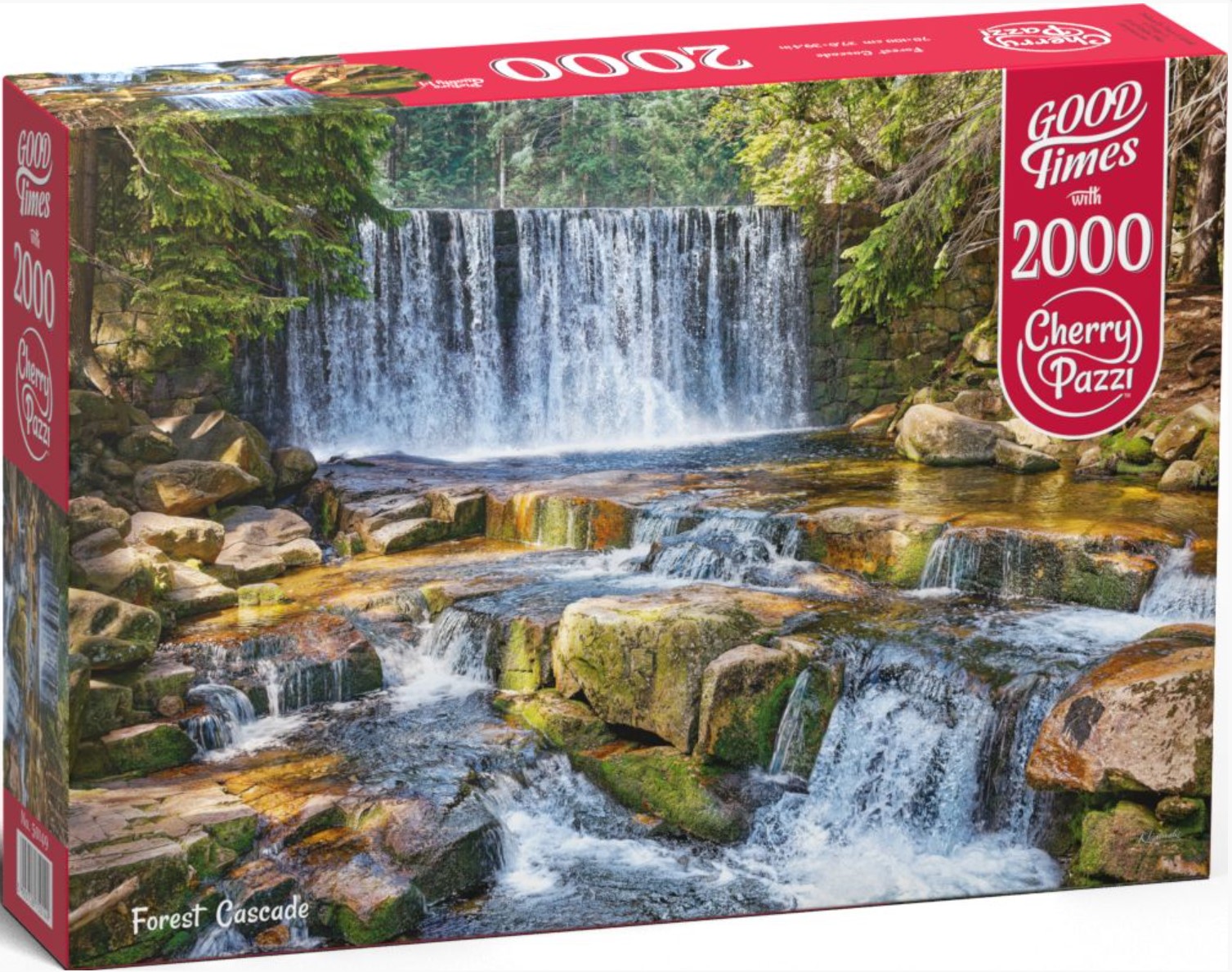 Puzzle Cherry Pazzi din 2000 piese - Cascade de pădure