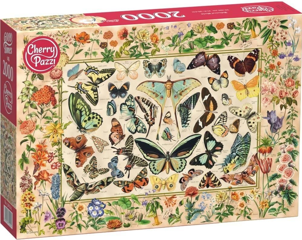 Puzzle Cherry Pazzi din 2000 piese - Lumea botanicii