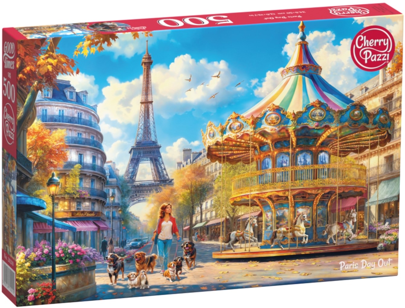 Puzzle Cherry Pazzi din 500 piese - O zi la Paris