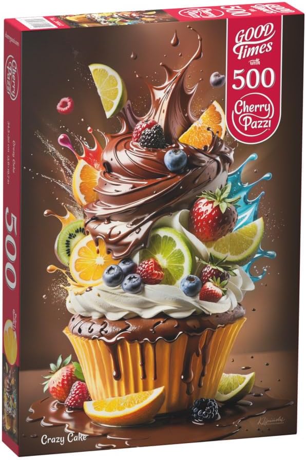 Puzzle Cherry Pazzi din 500 de piese - Nebunie de tort