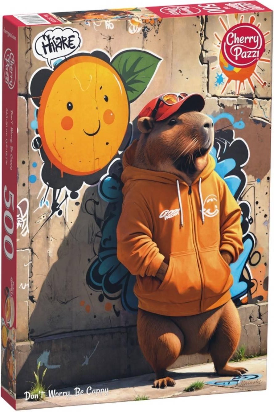 Puzzle Cherry Pazzi din  500 piese -Nu-ți face griji, fii o capibara.