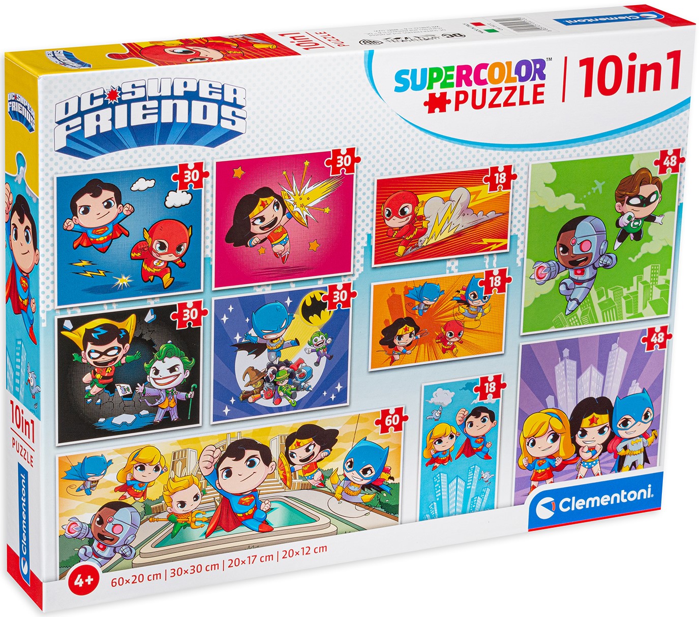 Puzzle Clementoni 10 în 1 - DC Comics
